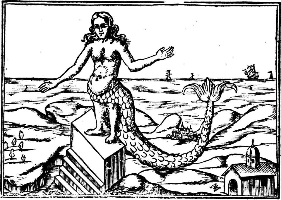 Depiction of Atargatis by Athanasius Kircher