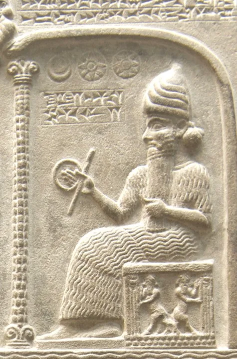 Depiction of Shamash by Katolophyromai