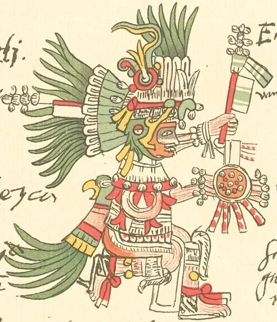 Depiction of Huitzilopochtli