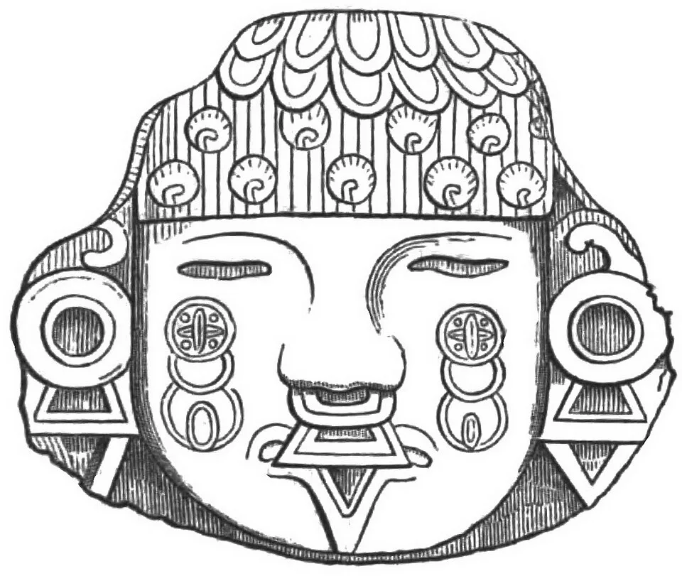 Depiction of Ometeotl by Brantz Mayer
