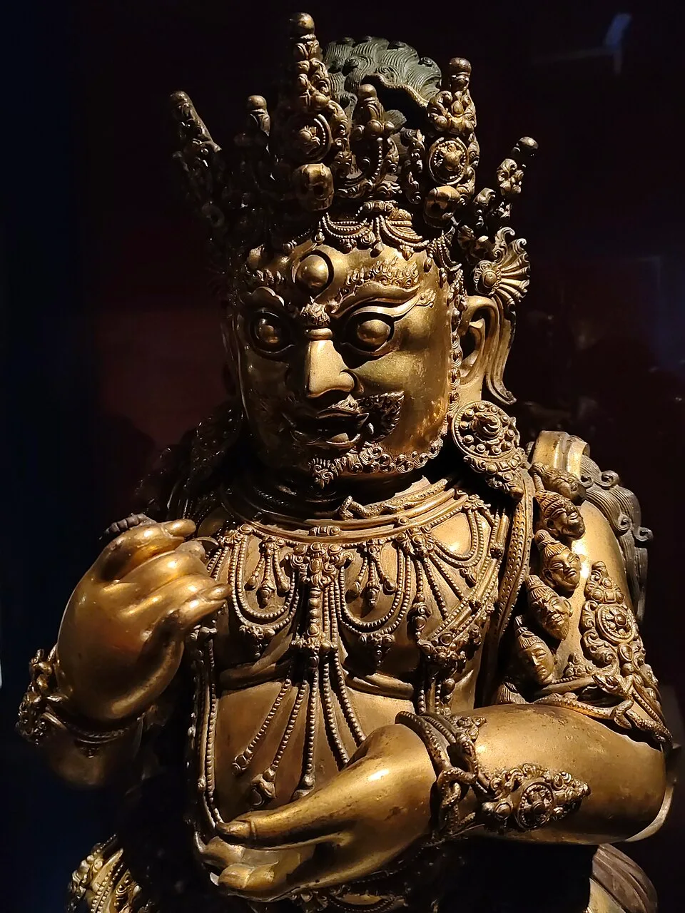 Depiction of Mahakala, the Black Sky God by 丘崈