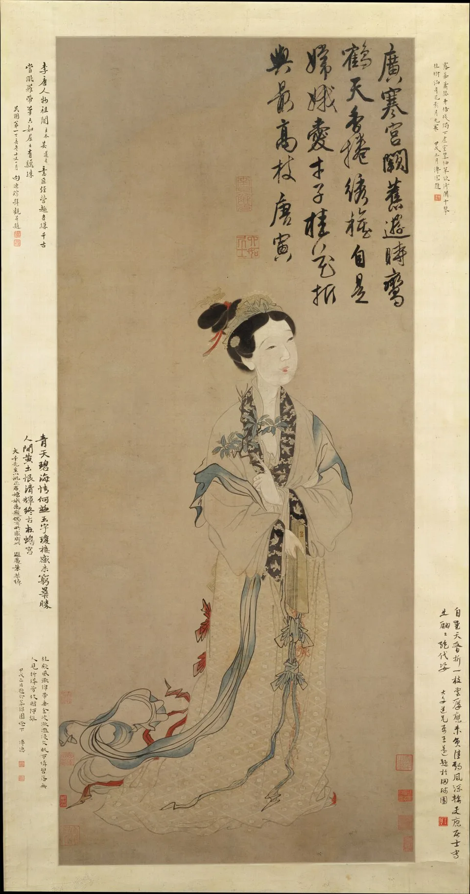 Depiction of Chang'e by Unknown artist, after Tang Yin (1470–1524)