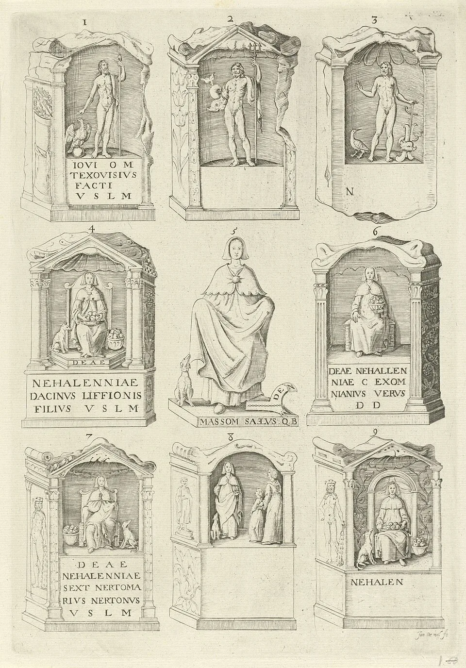 Depiction of Nehalennia by Rijksmuseum