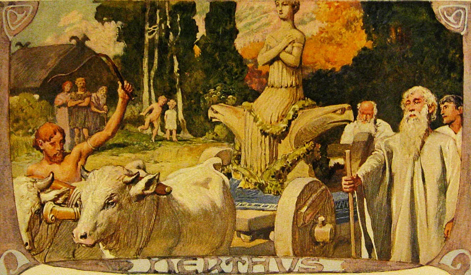 Depiction of Nerthus by Emil Doepler