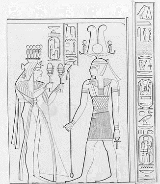 Depiction of Iset Ta-Hemdjert by Lepsius