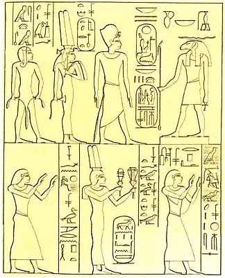 Depiction of Isetnofret by Lepsius