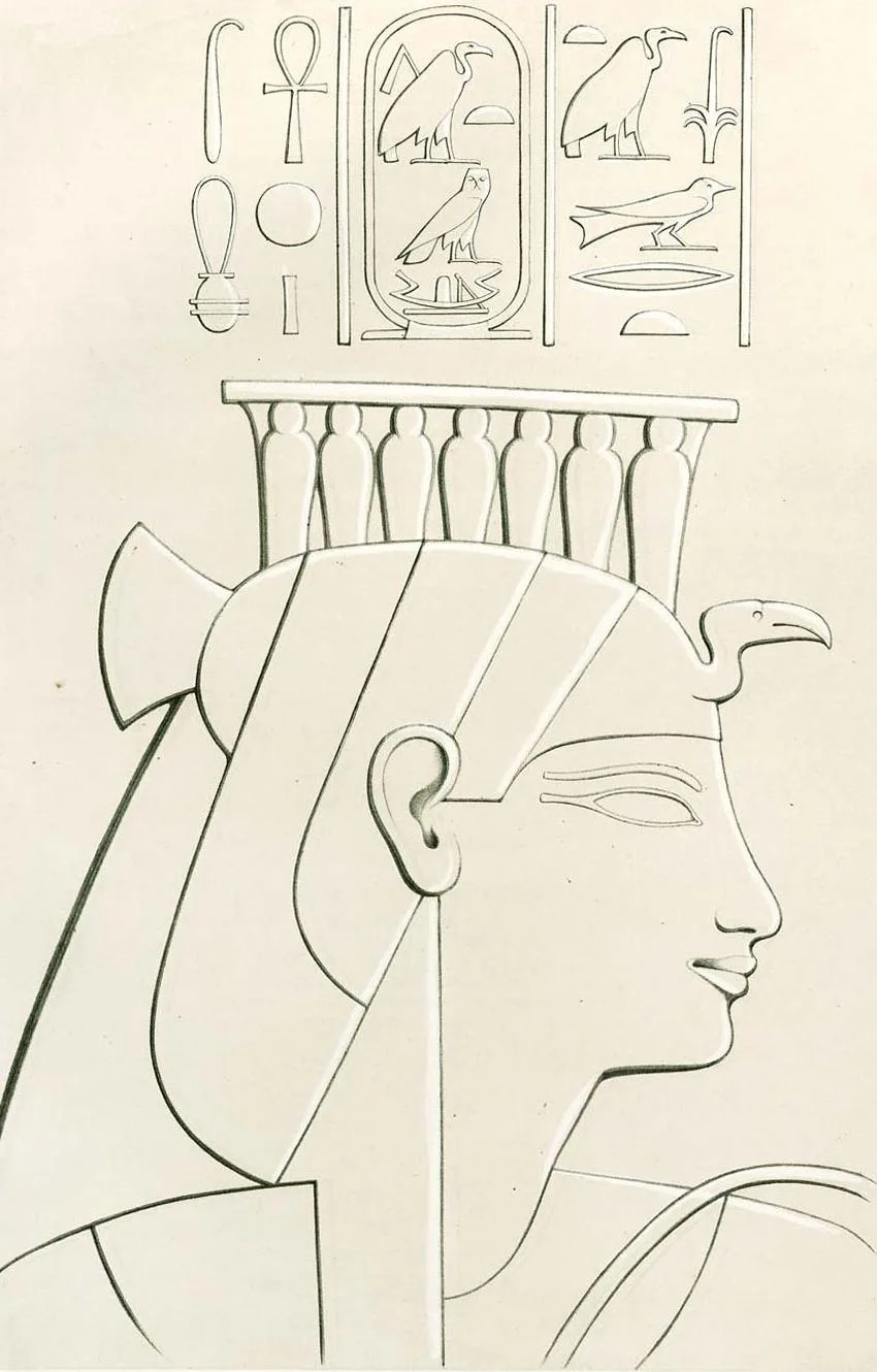 Depiction of Mutemwiya by K. R. Lepsius
