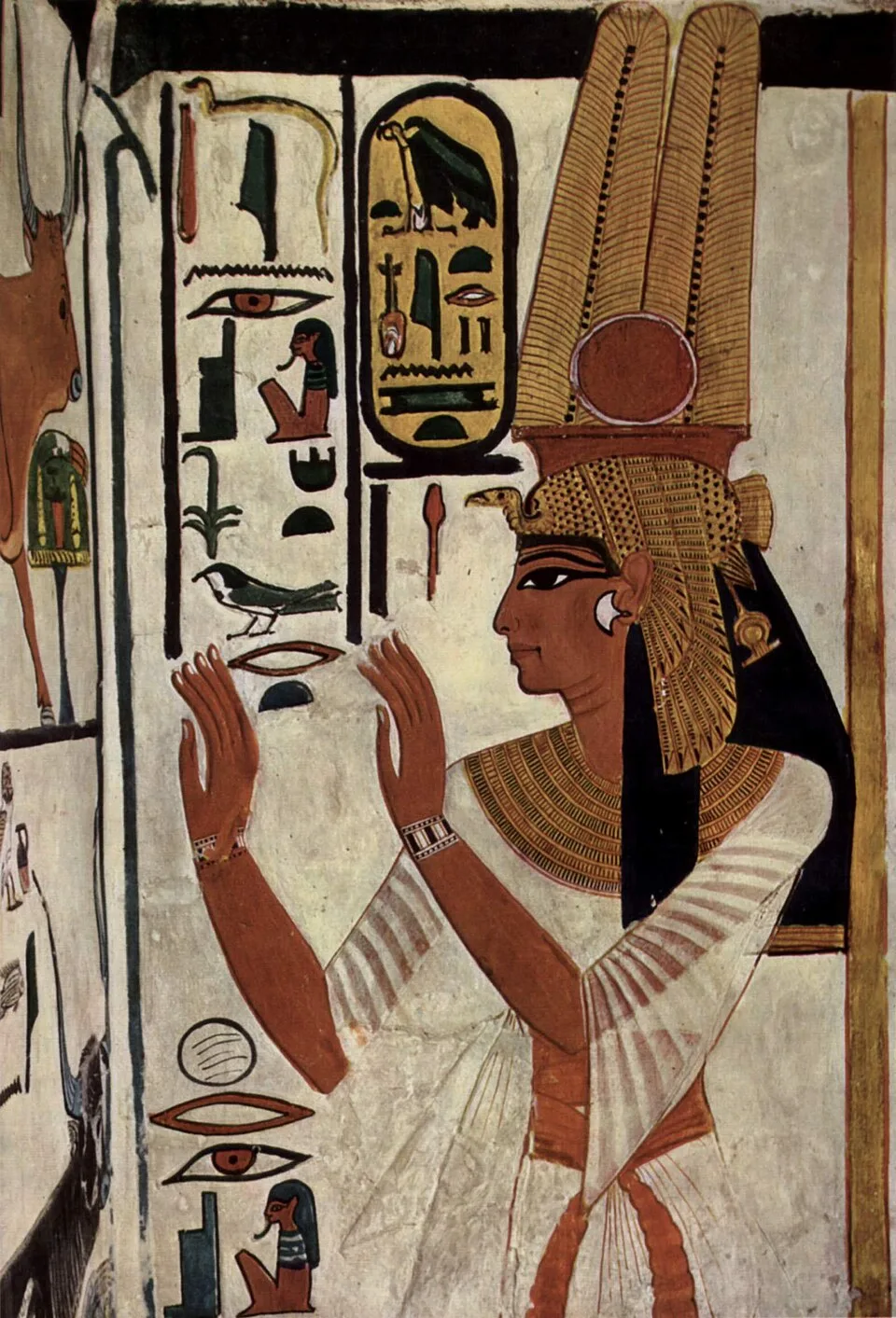 Depiction of Nefertari by Maler der Grabkammer der Nefertari