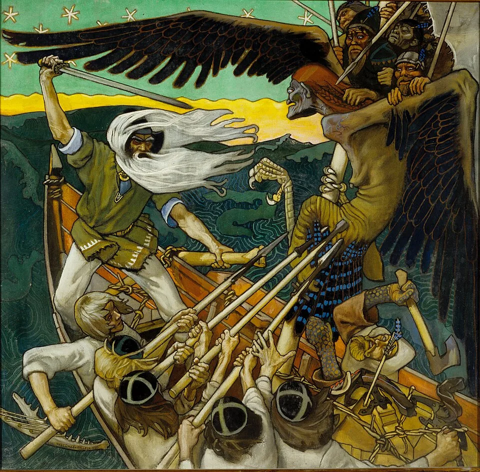 Depiction of Louhi by Akseli Gallen-Kallela