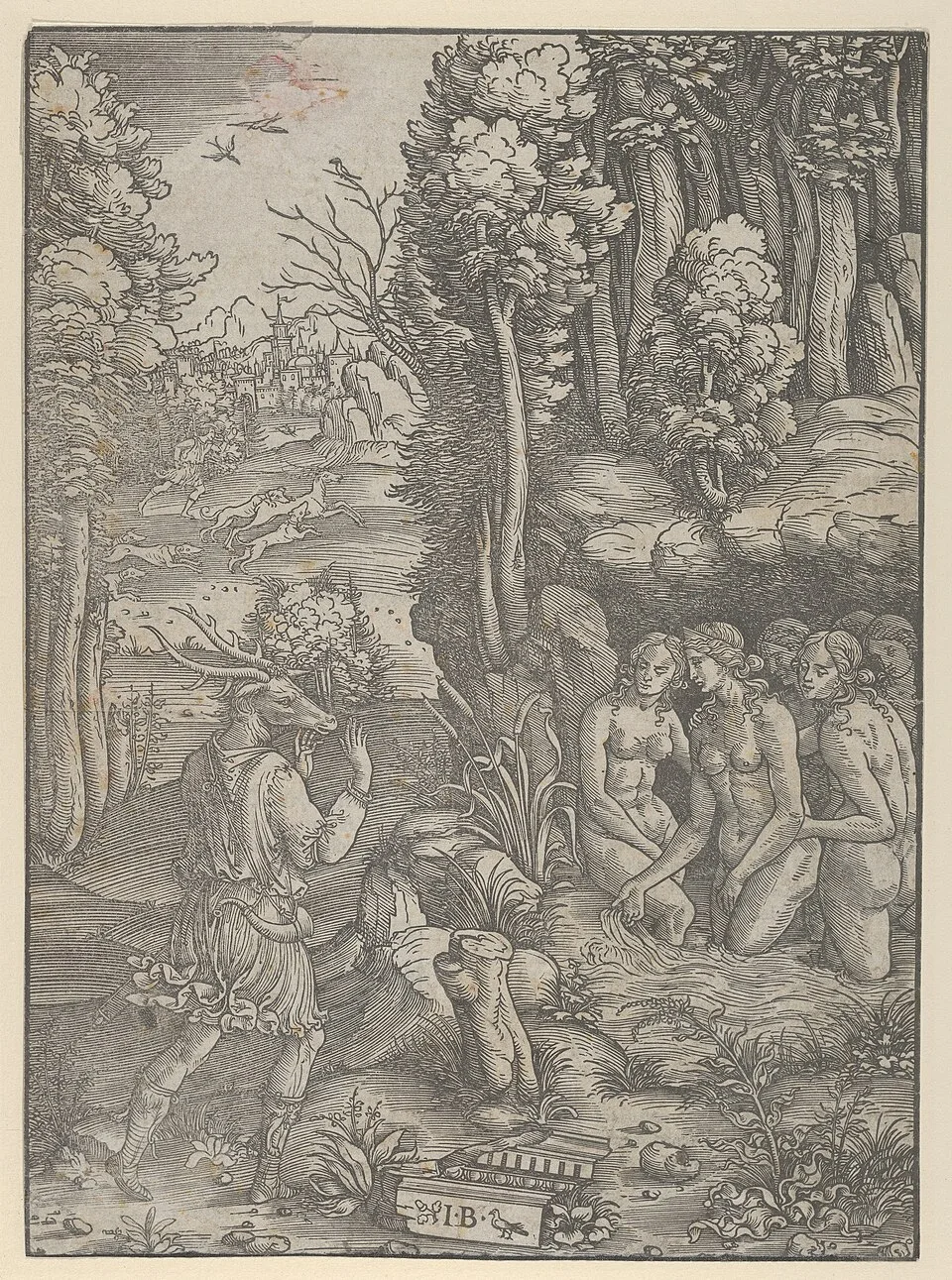 Depiction of Actaeon by Giovanni Battista Palumba