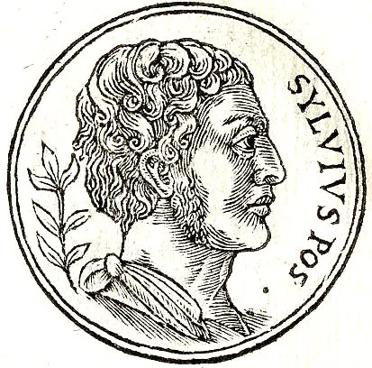 Depiction of Silvius by Published by Guillaume Rouille (1518?-1589)