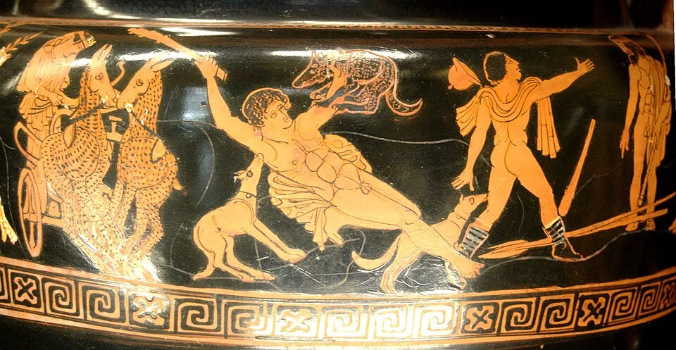 Depiction of Autonoe by Painter of the Woolly Satyrs