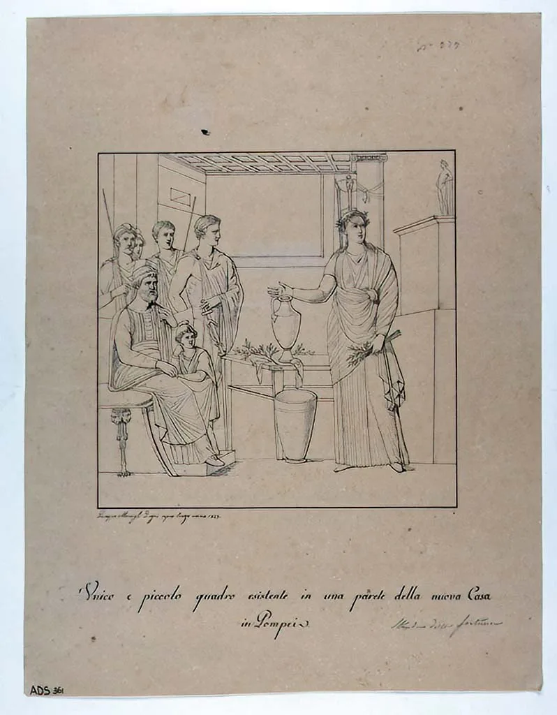 Depiction of Cassandra by unknown ancient Roman artist; reproduced by Giuseppe Marsigli;