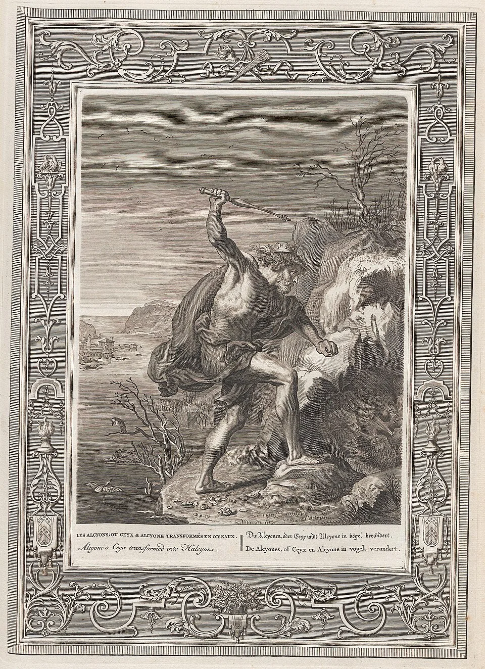 Depiction of Ceyx by Bernard Picart