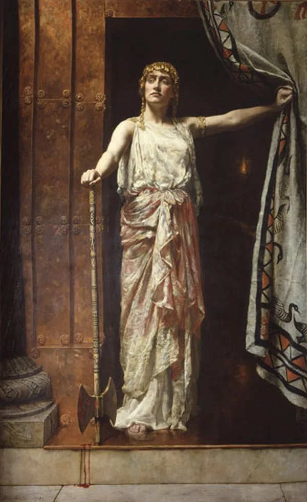 Depiction of Clytemnestra by John Collier