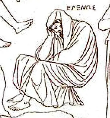 Depiction of Helenus by de:Carl Robert (1850 - 1922)