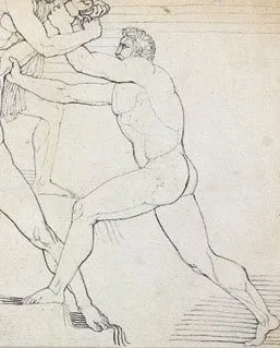 Depiction of Bia by John Flaxman Jr.