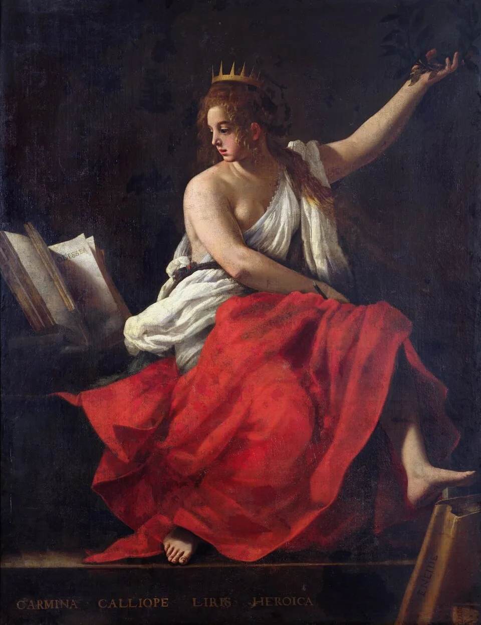Depiction of Calliope by Giovanni Baglione