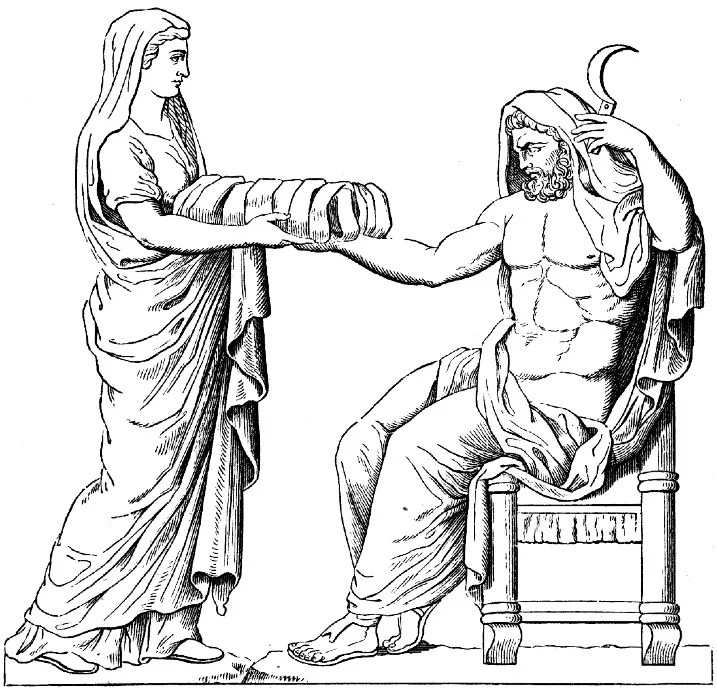 Depiction of Cronus by Numérisation Google