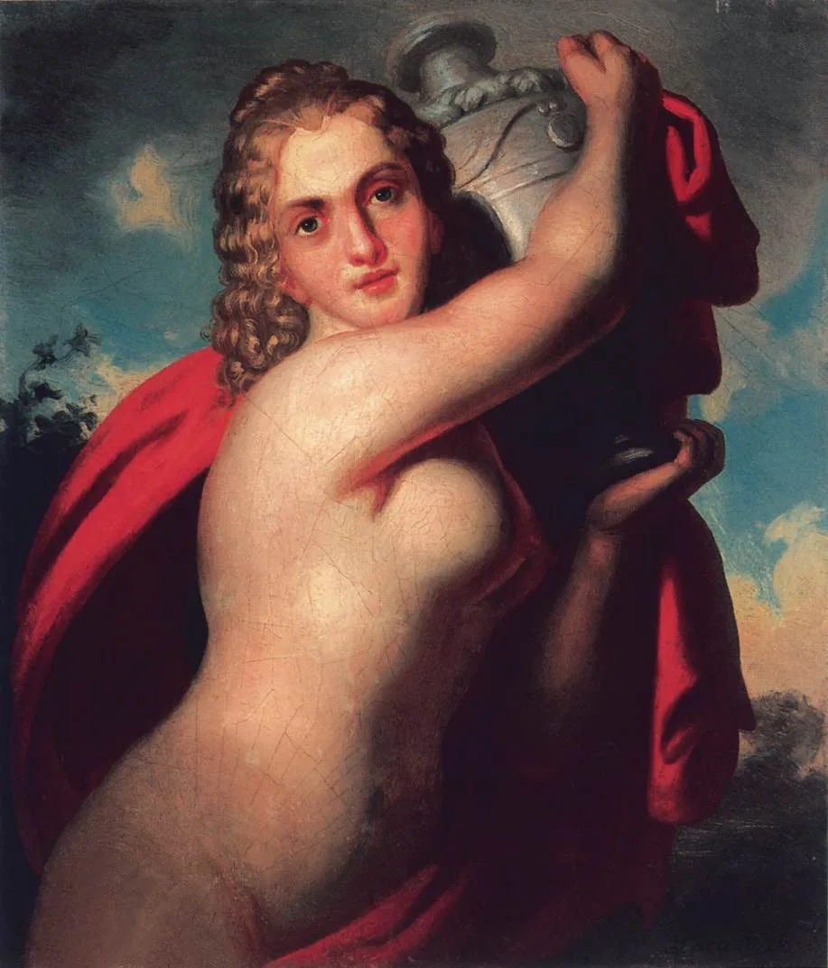 Depiction of Hebe by Demeter Laccataris