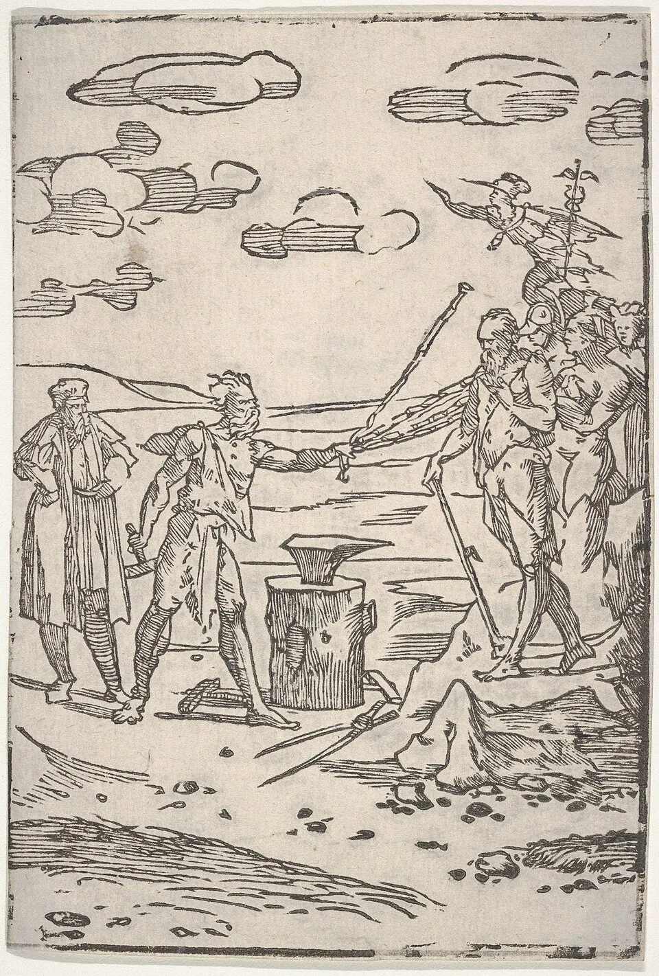 Depiction of Hephaestus by Domenico Beccafumi