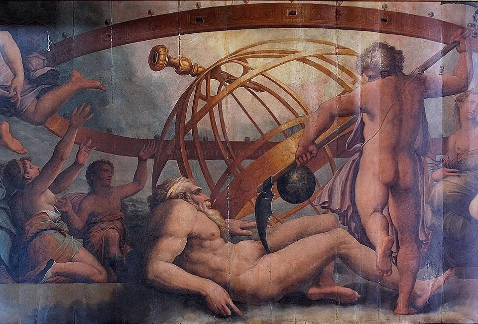 Depiction of Uranus by Giorgio Vasari