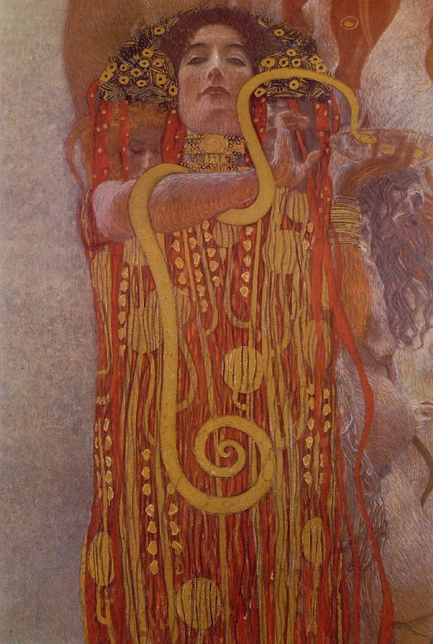 Depiction of Hygieia by Gustav Klimt