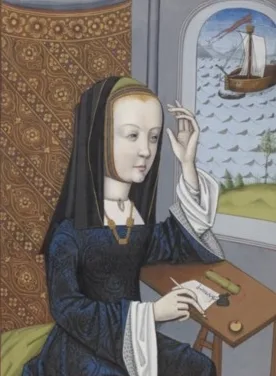 Depiction of Laodamia by Robinet Testard