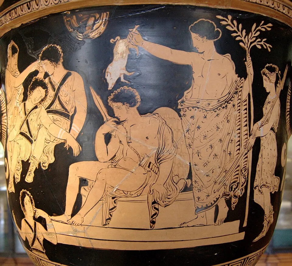 Depiction of Orestes by Eumenides Painter