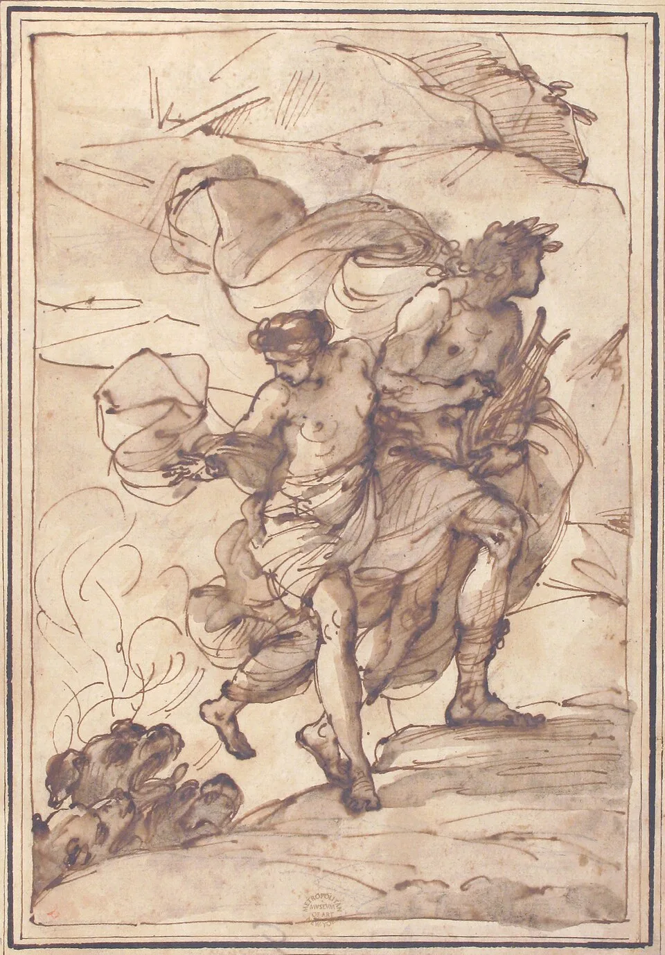 Depiction of Orpheus by Creator:Filippo Pedrini