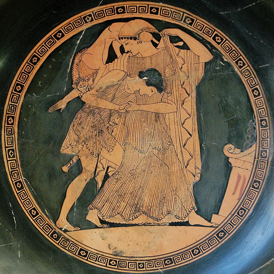Depiction of Peleus by Douris