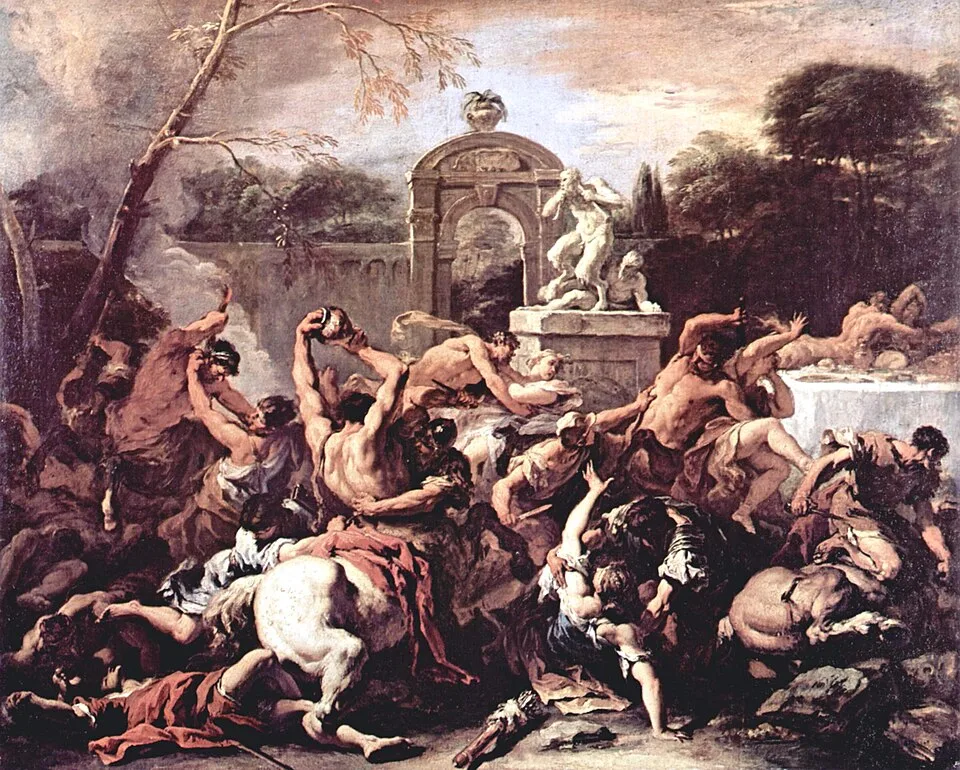 Depiction of Pirithous by Sebastiano Ricci