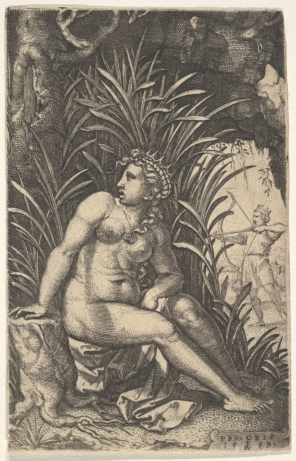 Depiction of Procris by Georg Pencz