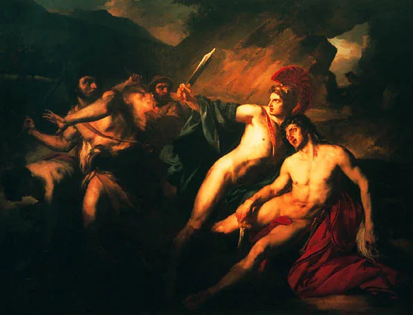 Depiction of Pylades by François Bouchot