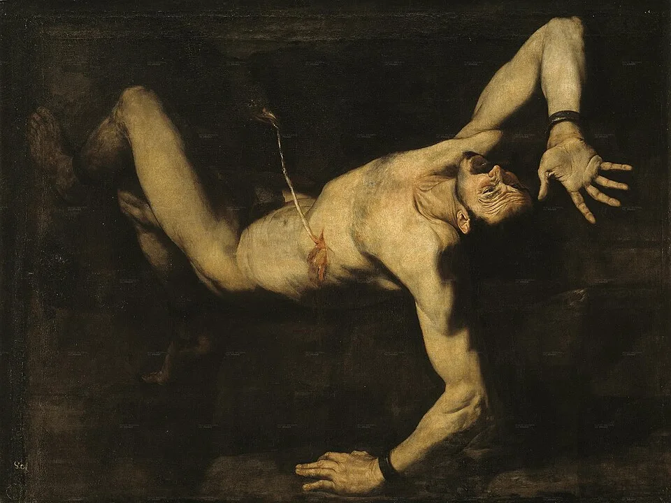 Depiction of Tityus by Jusepe de Ribera
