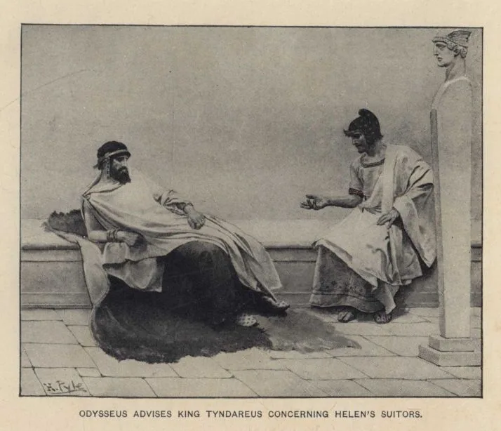 Depiction of Tyndareus by Howard Pyle