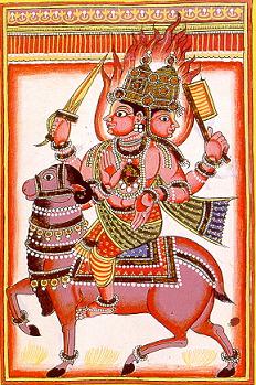 Depiction of Agni by Unknown artist