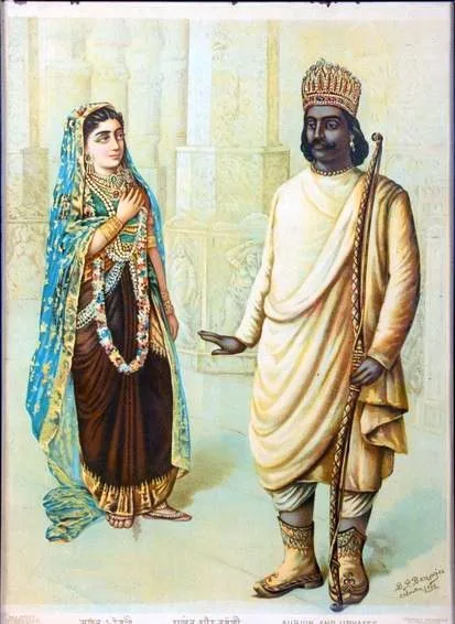 Depiction of Arjuna by B.P. Banerjee