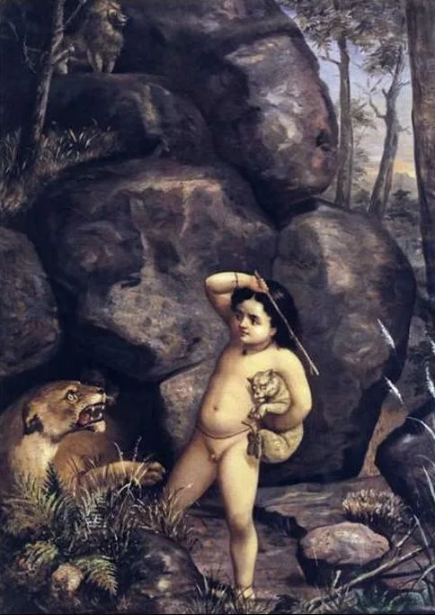 Depiction of Bharata by Raja Ravi Varma