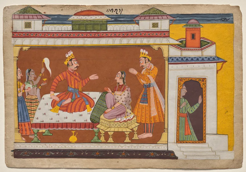 Depiction of Dasharatha