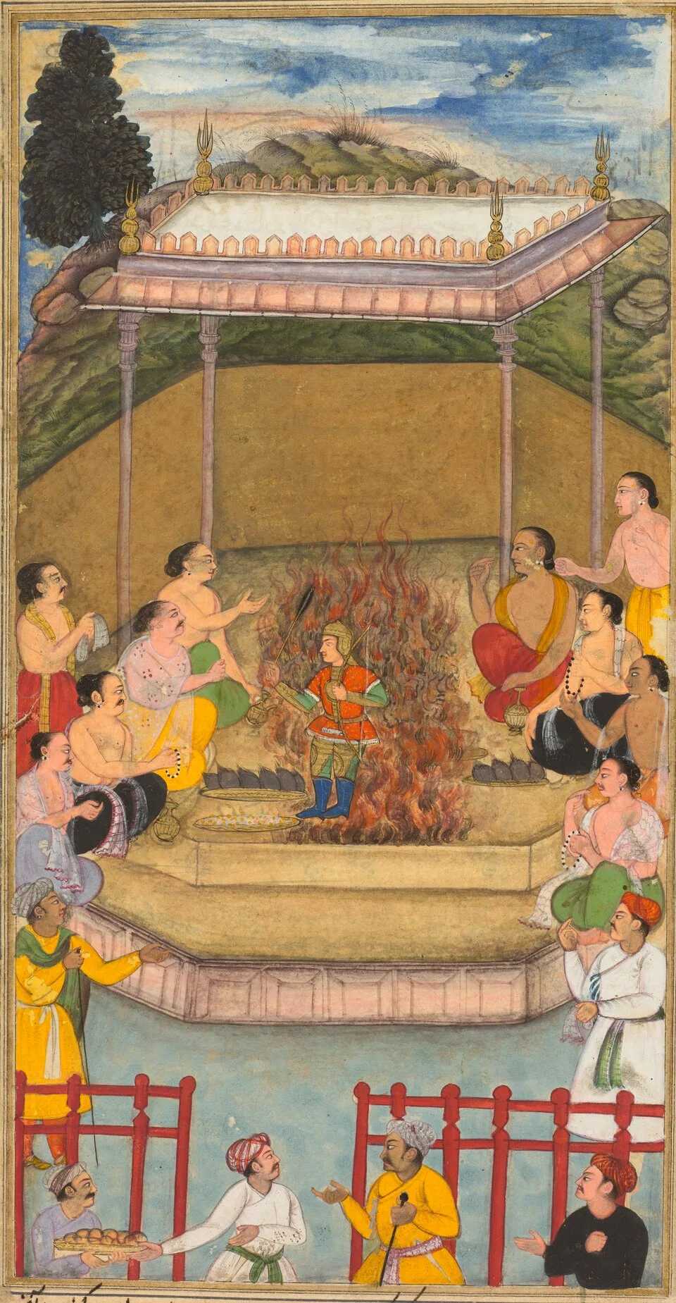 Depiction of Dhrishtadyumna by Bilal Habshi