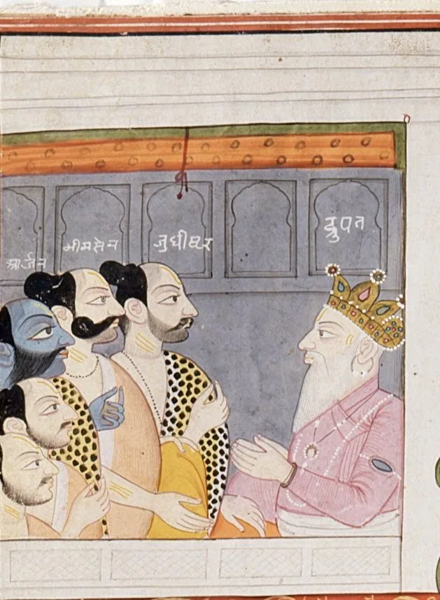 Depiction of Drupada