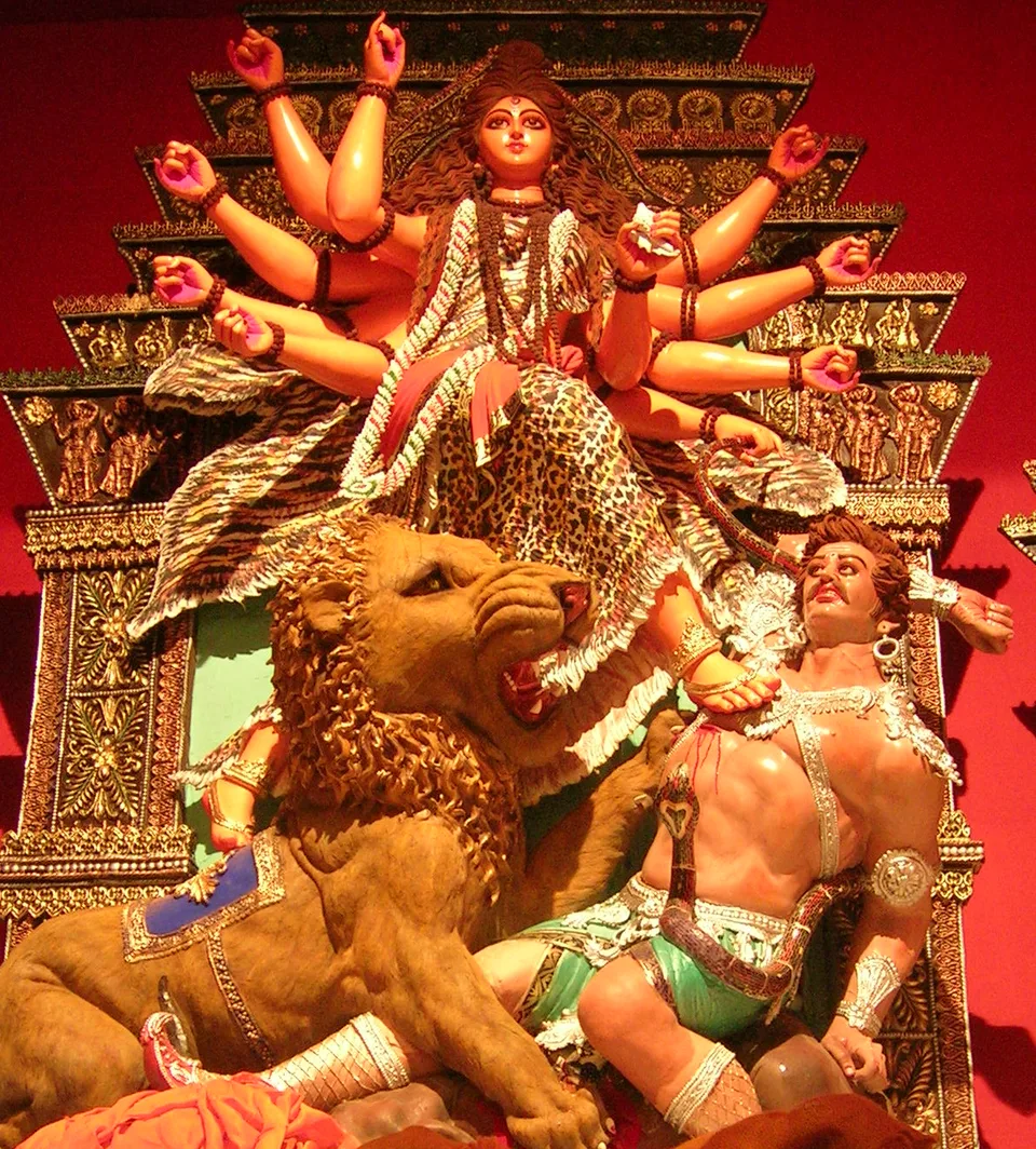 Depiction of Durga by Mukerjee