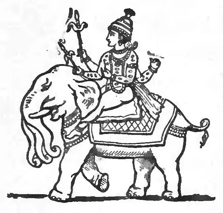 Depiction of Indra by R.C. Dutta