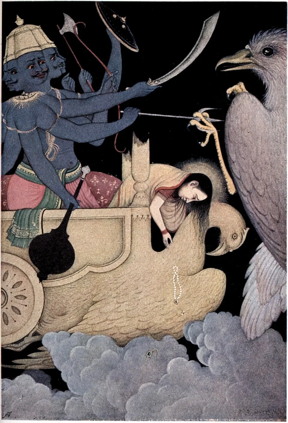 Depiction of Jatayu by K. Venkatappa