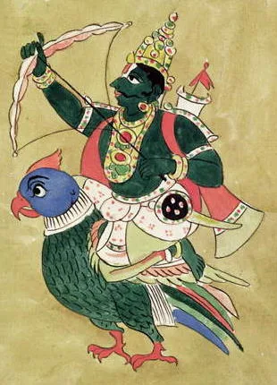 Depiction of Kamadeva by Indian School
