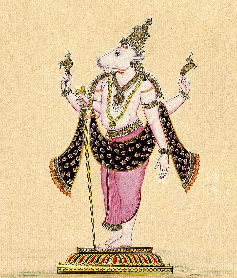 Depiction of Nandi by Unknown author