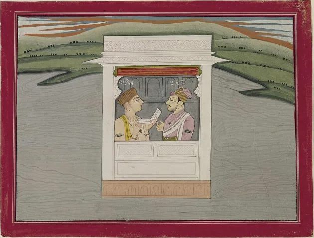 Depiction of Parīkṣit by Himachal Pradesh, Guler Workshop