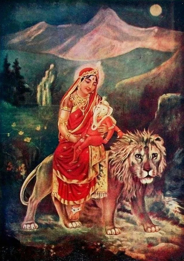 Depiction of Parvati by Unknown author