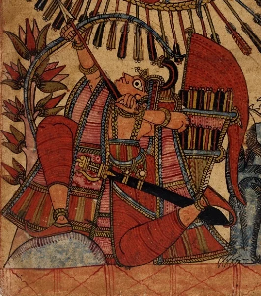 Depiction of Vṛṣaketu by Unknown